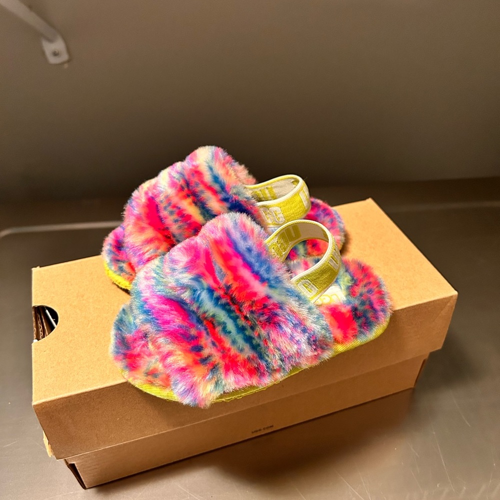 UGG T Fluff Yeah Pixelate Size 8C